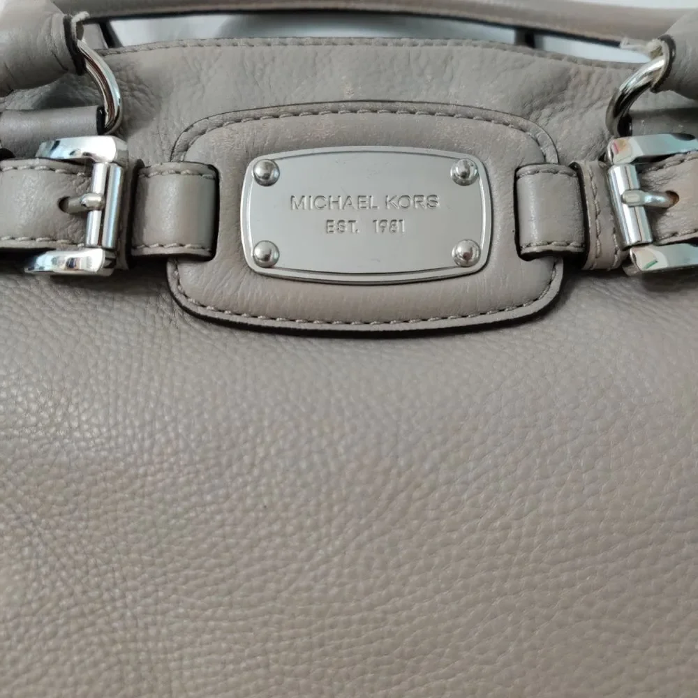 michael kors hamilton satchel gray